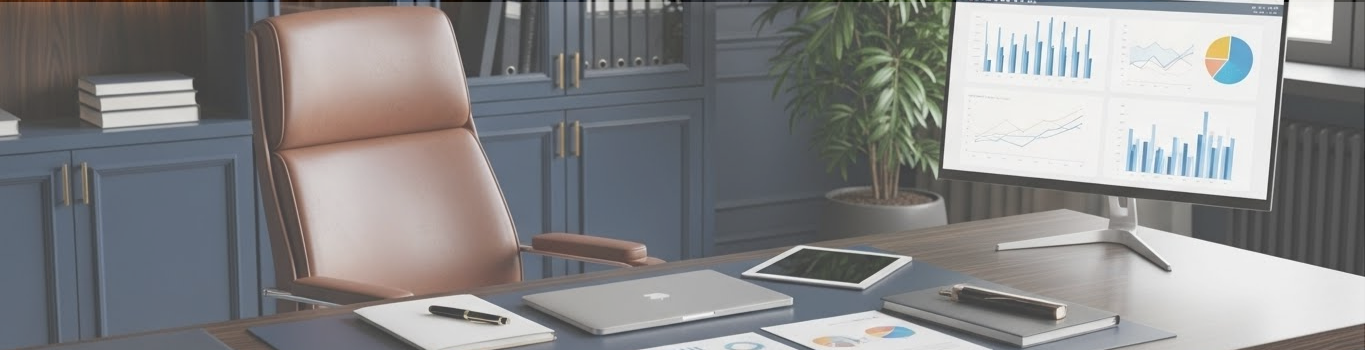 オフィスの椅子と机